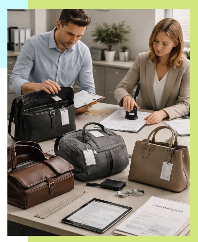 Сертификация сумок в Асбесте от 7580 руб. | Алешин-Сбс