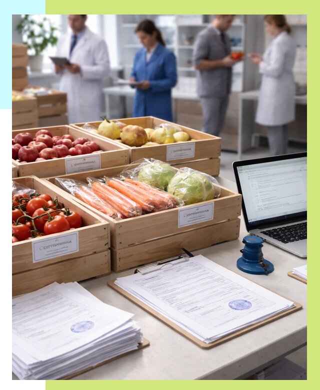 Сертификация овощей и фруктов в Асбесте от 8591 р. | Алешин-Сбс
