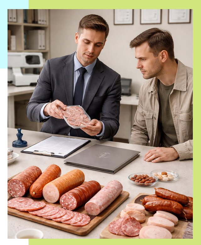 Сертификация колбасных изделий в Асбесте от 7580 р. | Алешин-Сбс