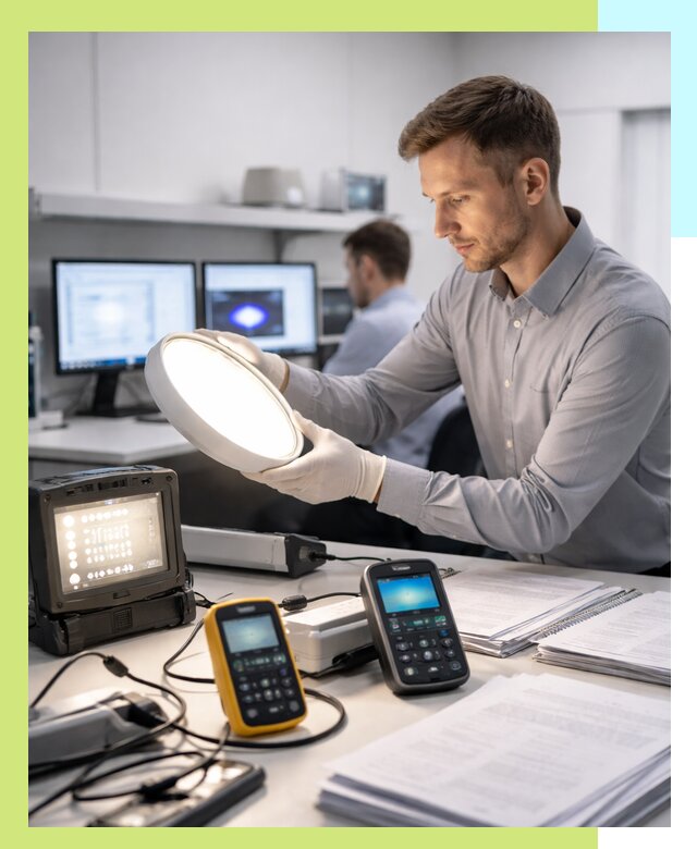 Сертификация светильников в Асбесте: испытания и оформление